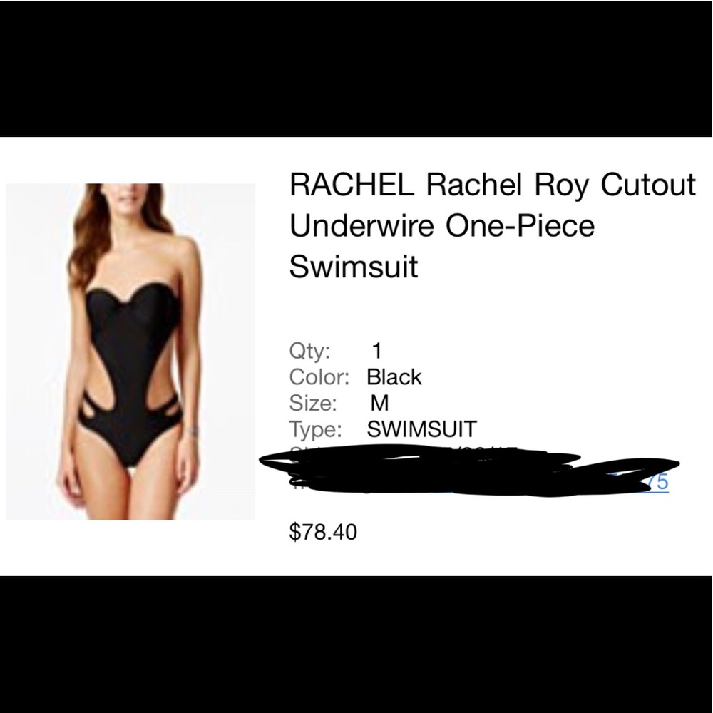Rachel Roy Cutout Underwire One-Piece Swimsuit